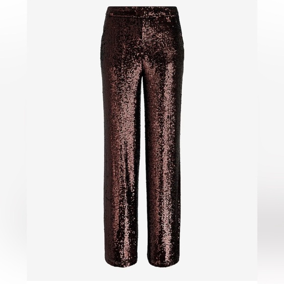Express High Waisted Sequin Wide Leg Pants NWT - Picture 3 of 14
